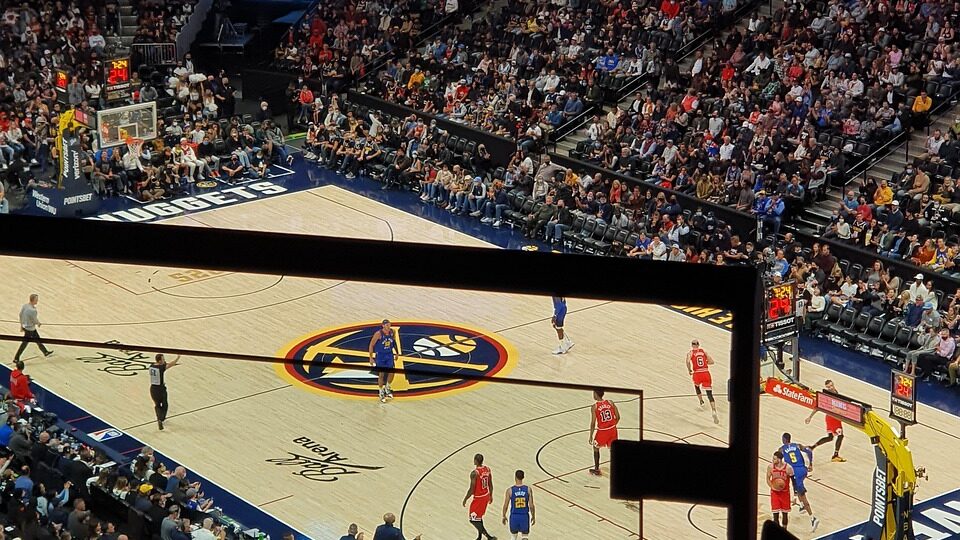 ball arena, basketball game, nba, denver nuggets, match, teams, crowd, people, basketball, denver, colorado, competition, united states, championship, sports, nba, nba, nba, nba, nba, denver nuggets